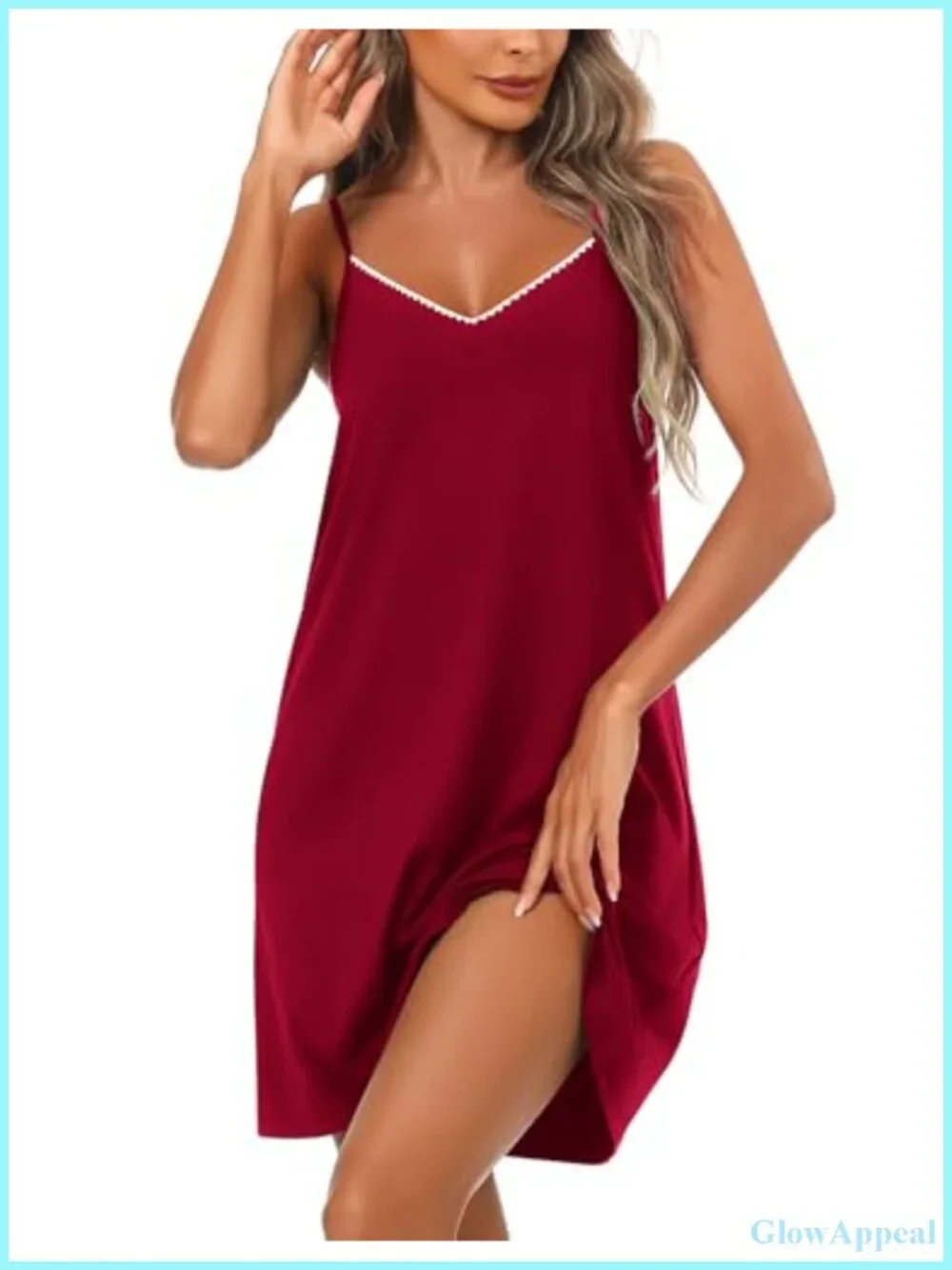 Women's Sleeveless Nightgown Soft Cotton Sleep Dress Lounge